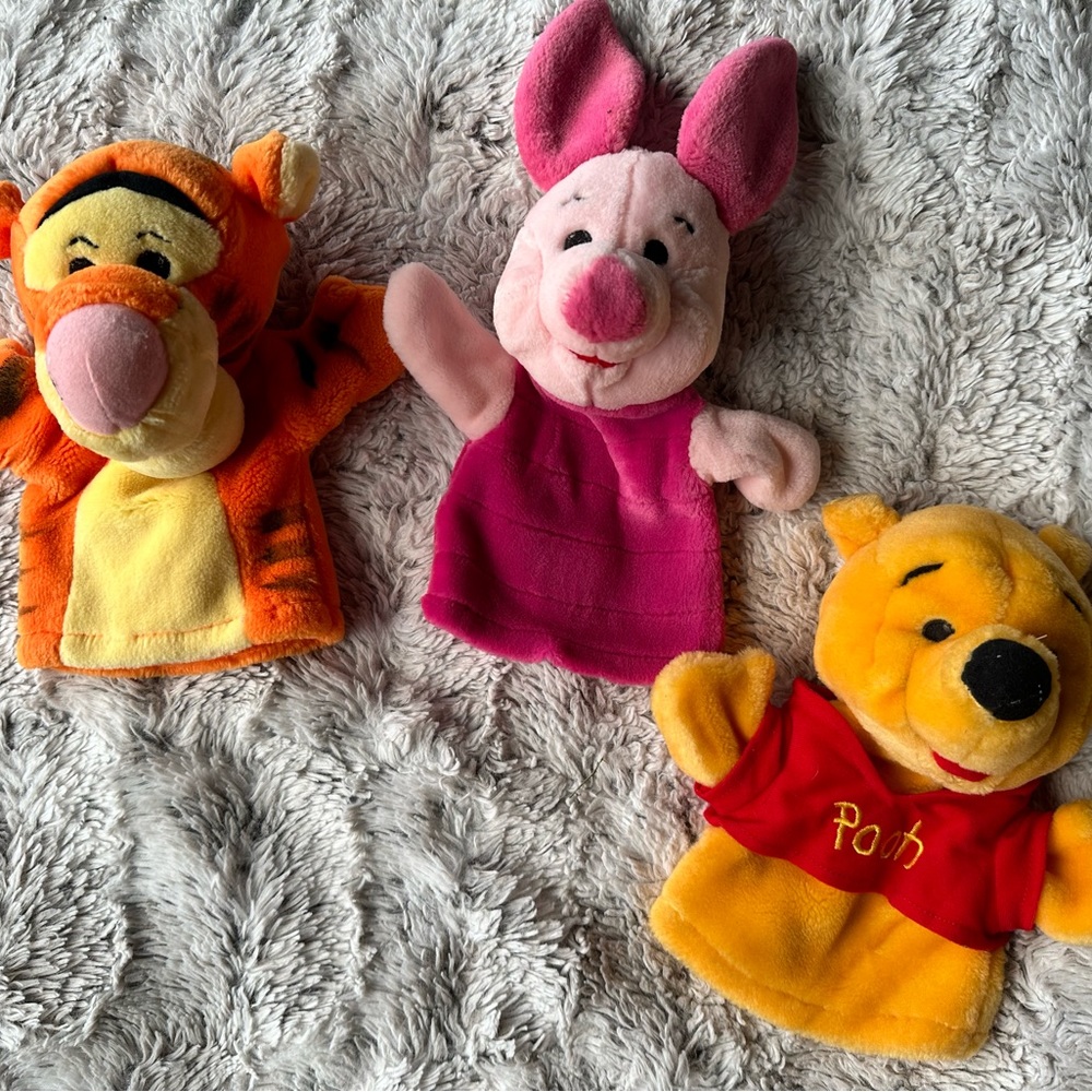 Winnie the Pooh hand puppets